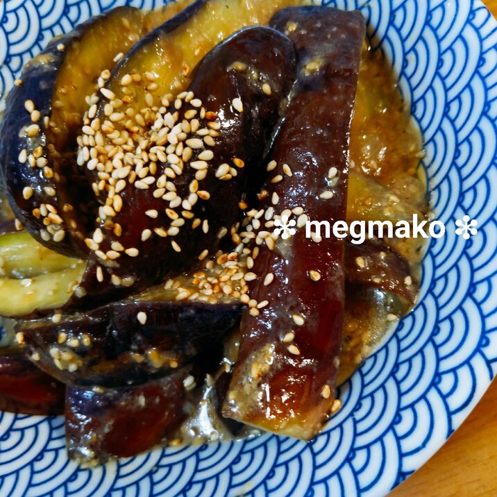 低糖質₊✼̥୭*ˈ簡単ナスの甘味噌炒め
